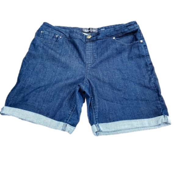 Reitmans - Dark Wash Denim Shorts - Sz 15 - Picture 1 of 6